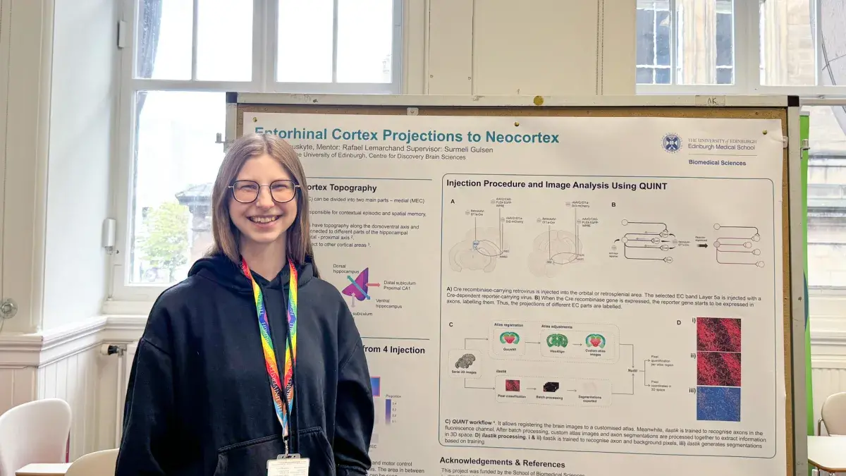Atene Jonauskyte presents summer research project