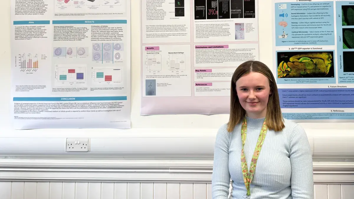 Becky White presents summer research project