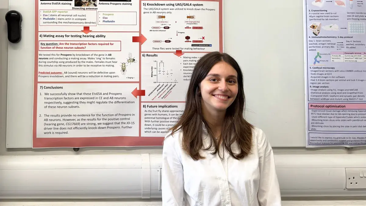 Bistra Dimovska presents her summer research project