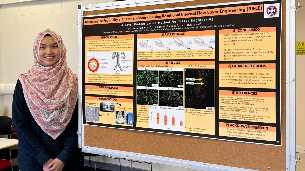 Marissa Mansor presents her summer research project