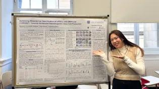 Proud Sukkasem presents her summer research project