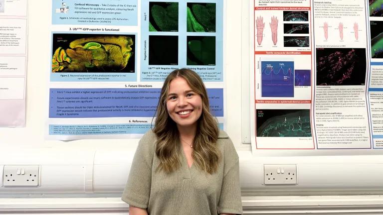 Amelia Haigh presents summer research project
