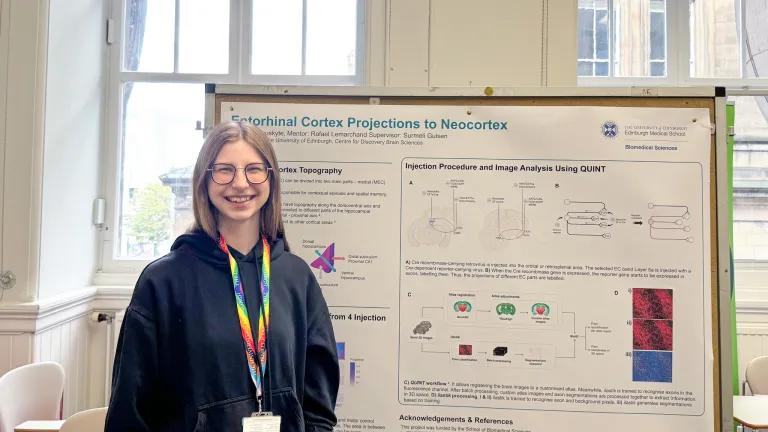 Atene Jonauskyte presents summer research project