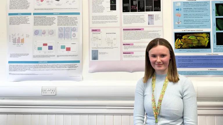 Becky White presents summer research project