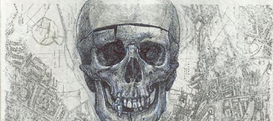 Sketch of a skull