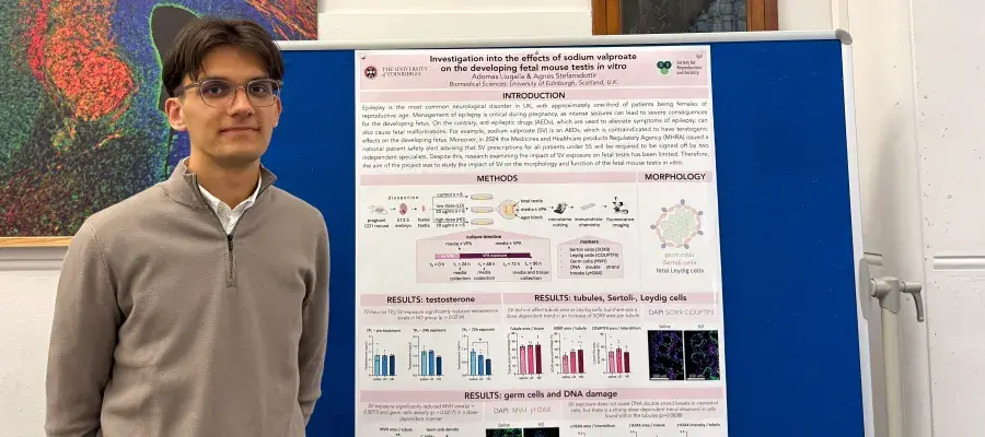 Adomas Liugaila presents summer research 2024