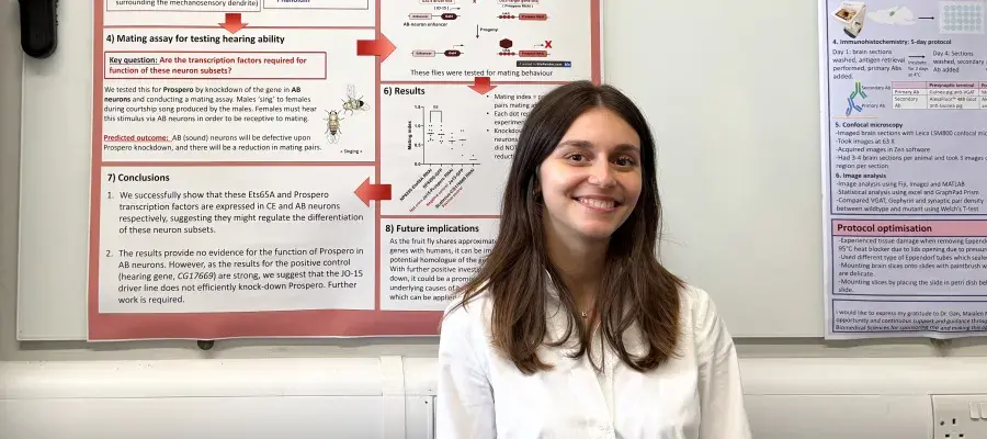 Bistra Dimovska presents her summer research project