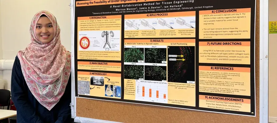 Marissa Mansor presents her summer research project
