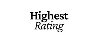 Highest rating for student learning experience