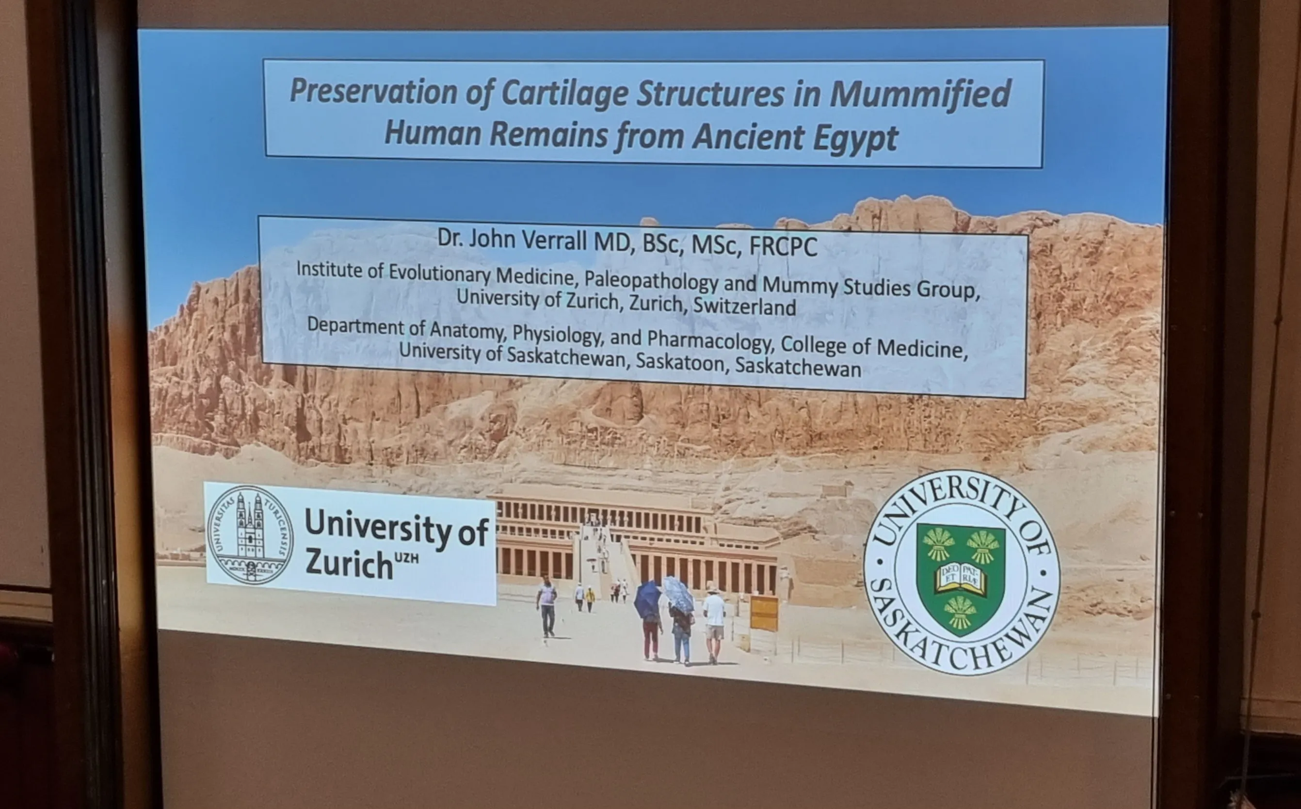 Title Slide for John Verrall's Talk