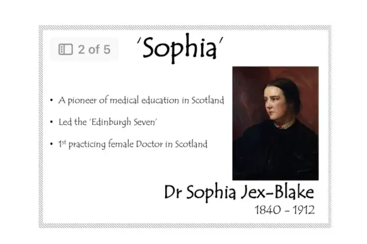 Sophia Jex Blake ATLAS