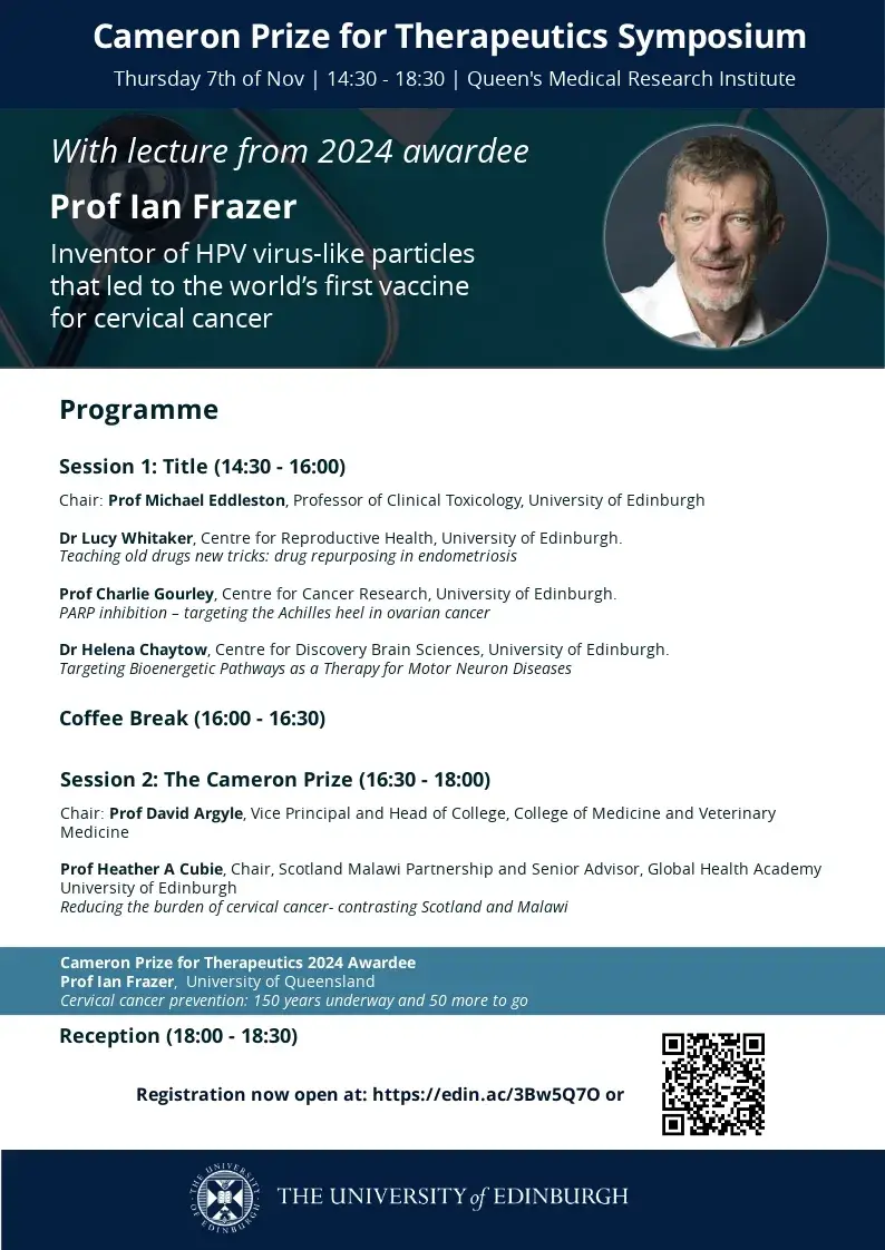 Cameron Prize for Therapeutics Symposium 2024