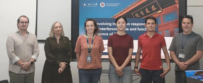 A photo of PhD student Xiaomeng Li with her viva supervisors