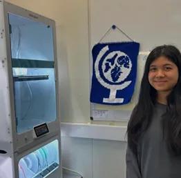 Zetta next to printer