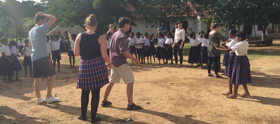 Teaching children ceilidh dancing