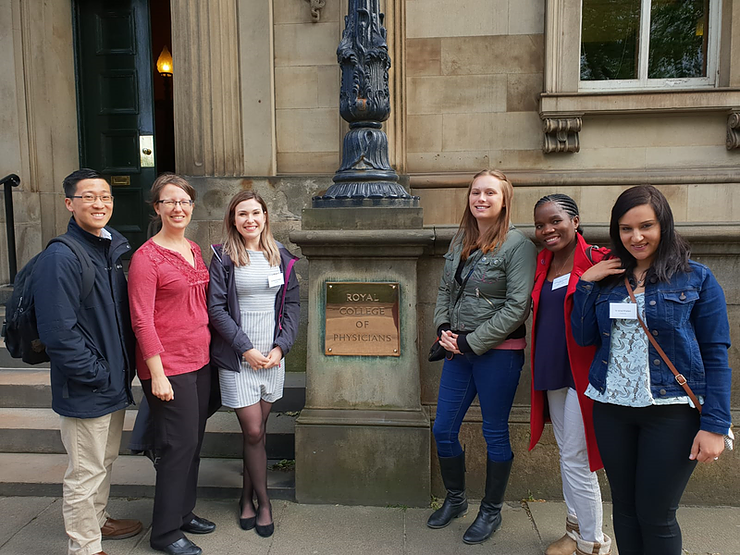 Group photo of visiting students