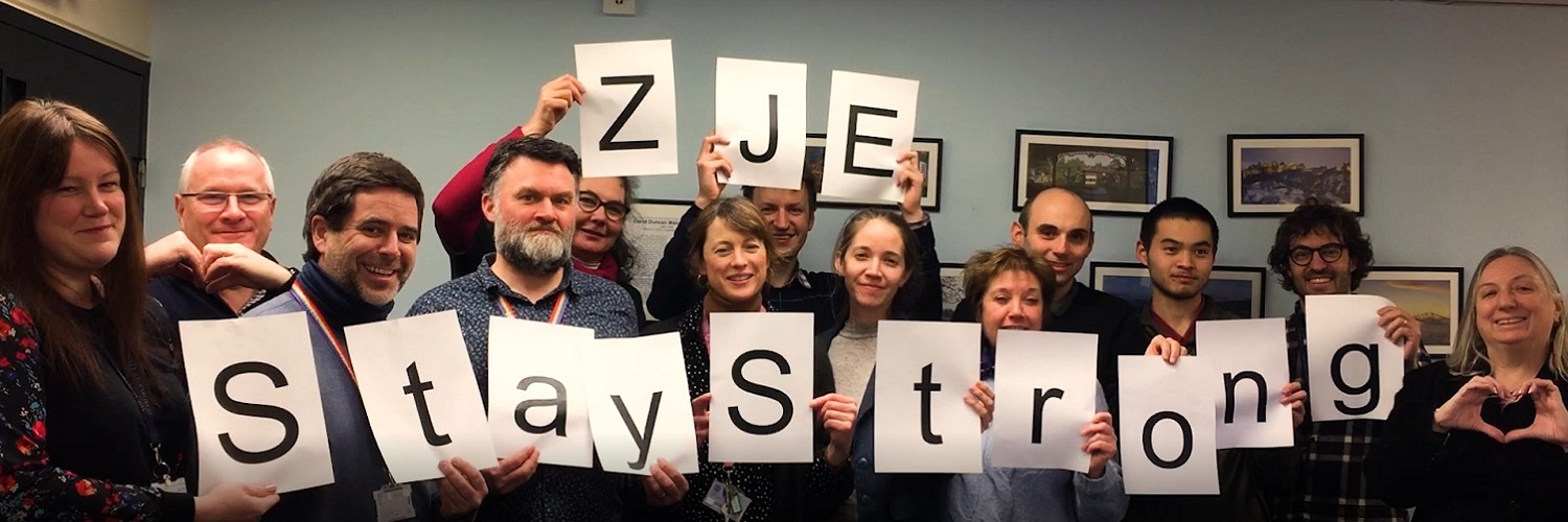 Staff sending message of support to our ZJE friends